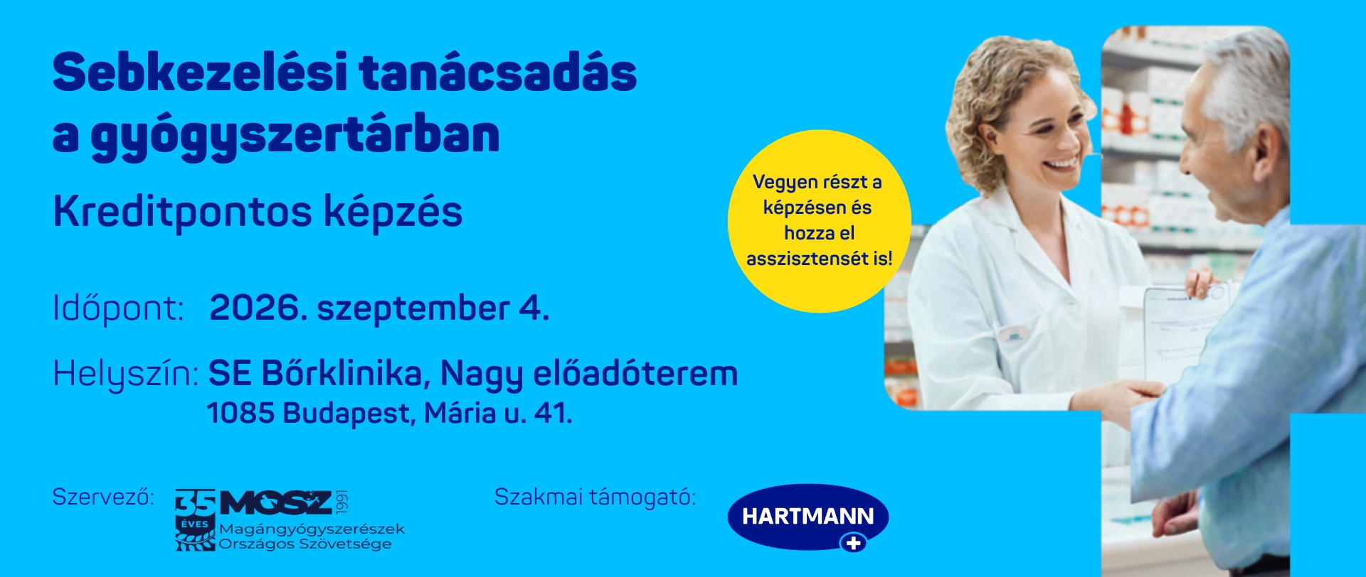 Sebkezelési tanácsadás a gyógyszertárban_banner